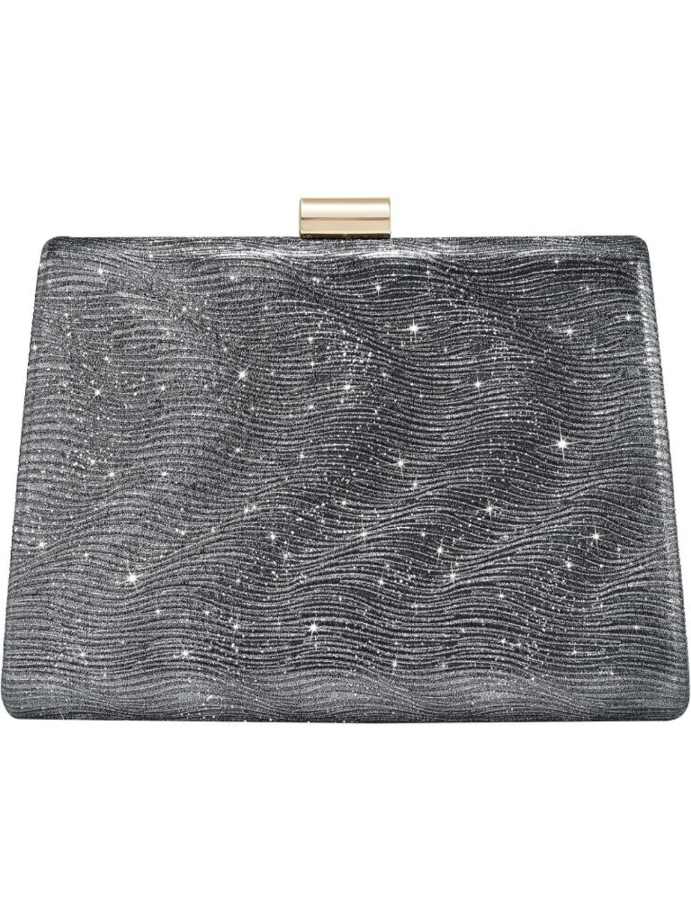 〽️Women's Grey Detachable Chain Sparkly Clutch Purse Wedding Prom Evening Bags